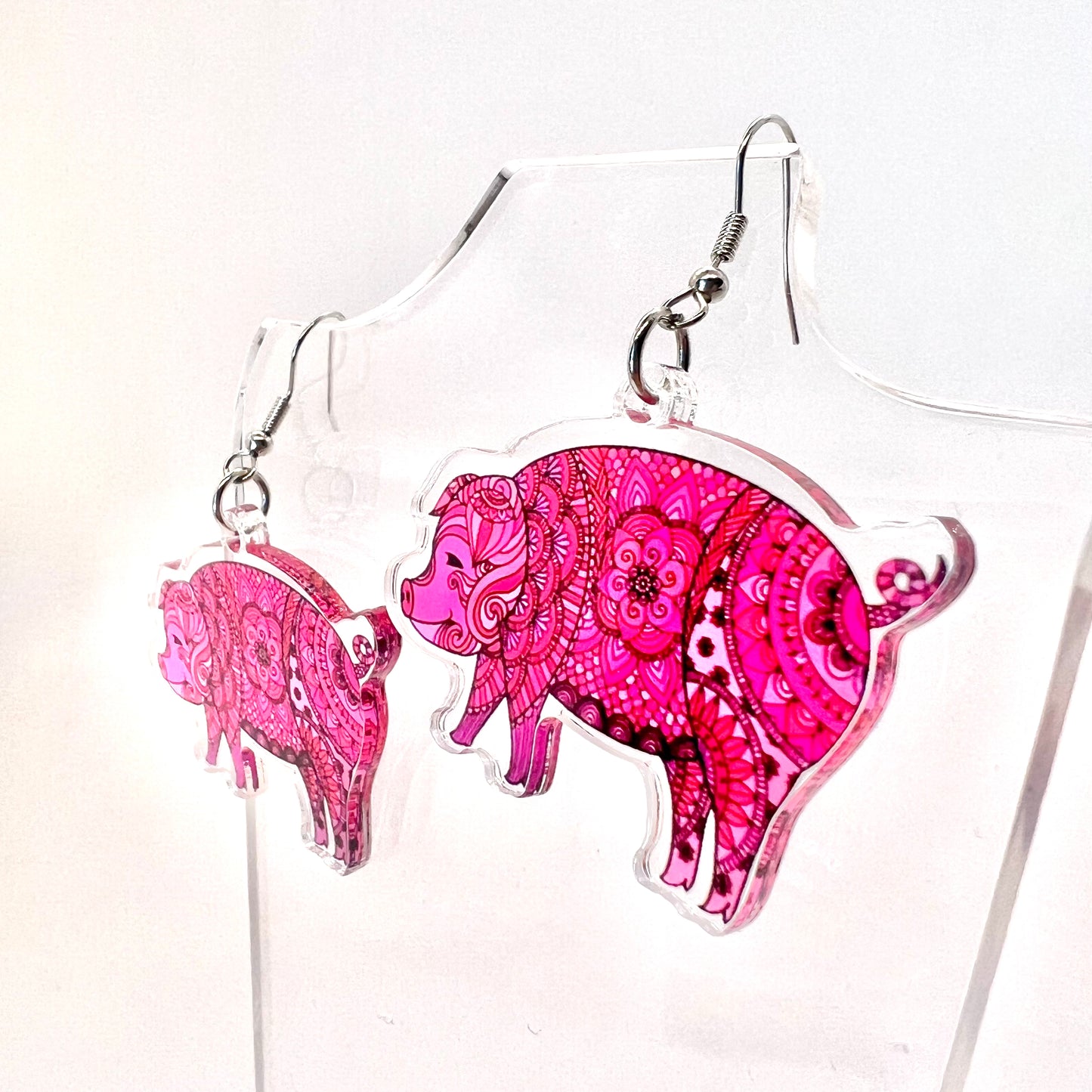 Paisley Pig Earrings