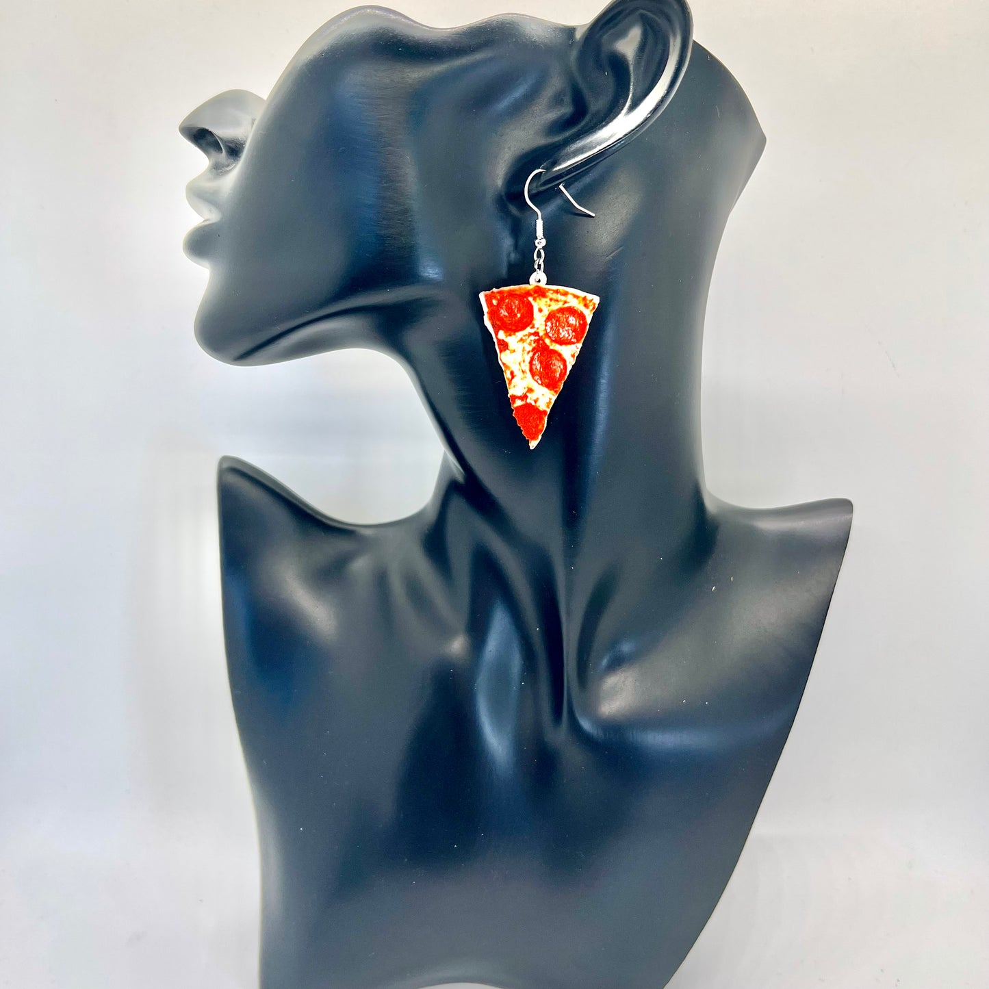 Pepperoni Pizza Slice Earrings
