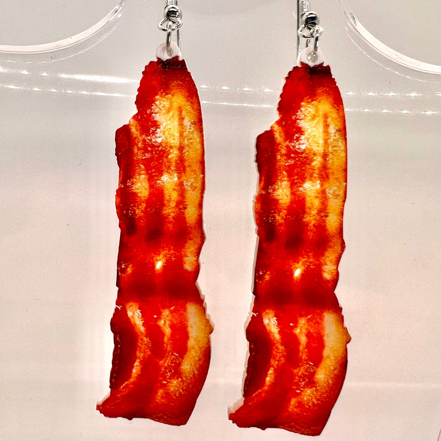 Bacon Strip Earrings
