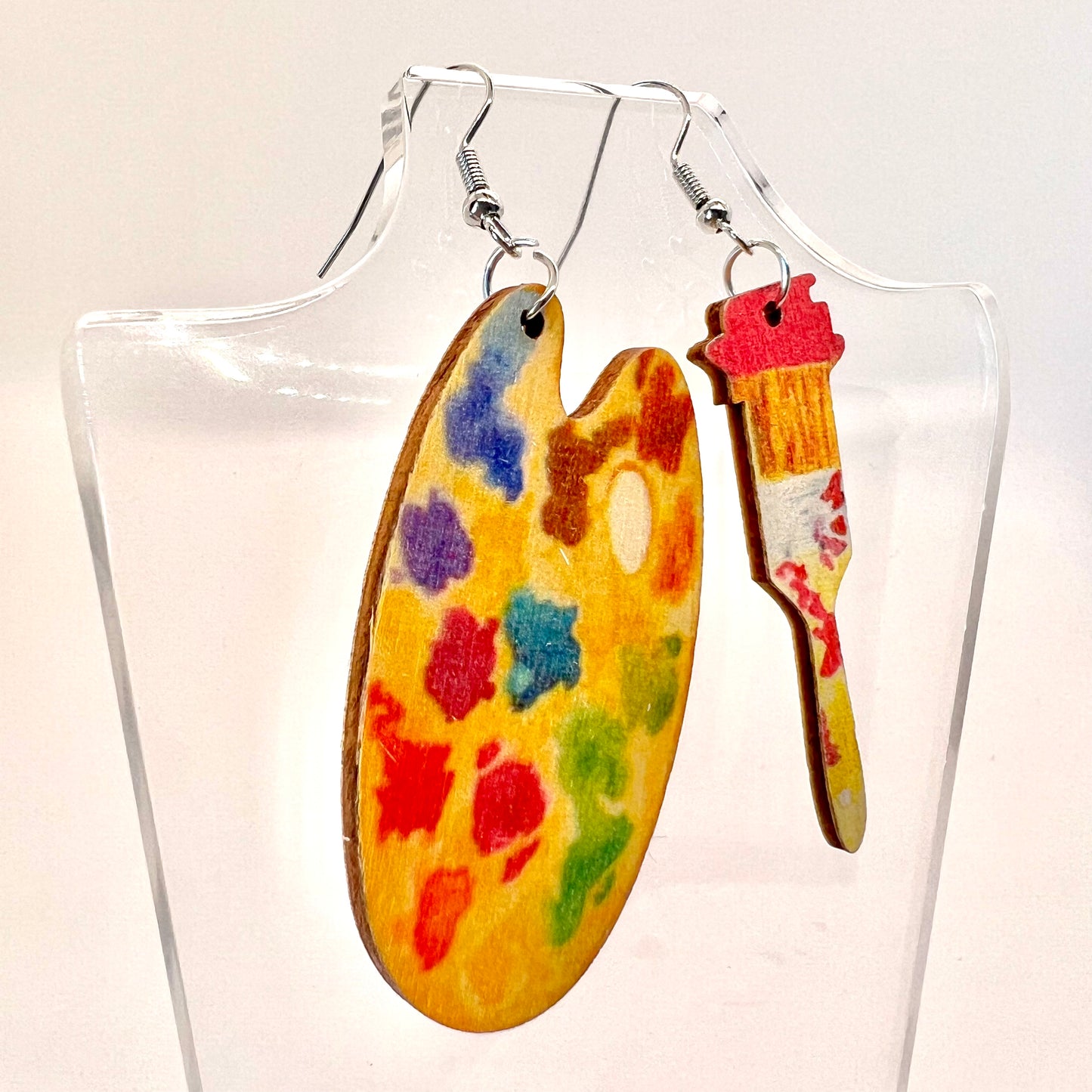 Paint Pallet Earrings