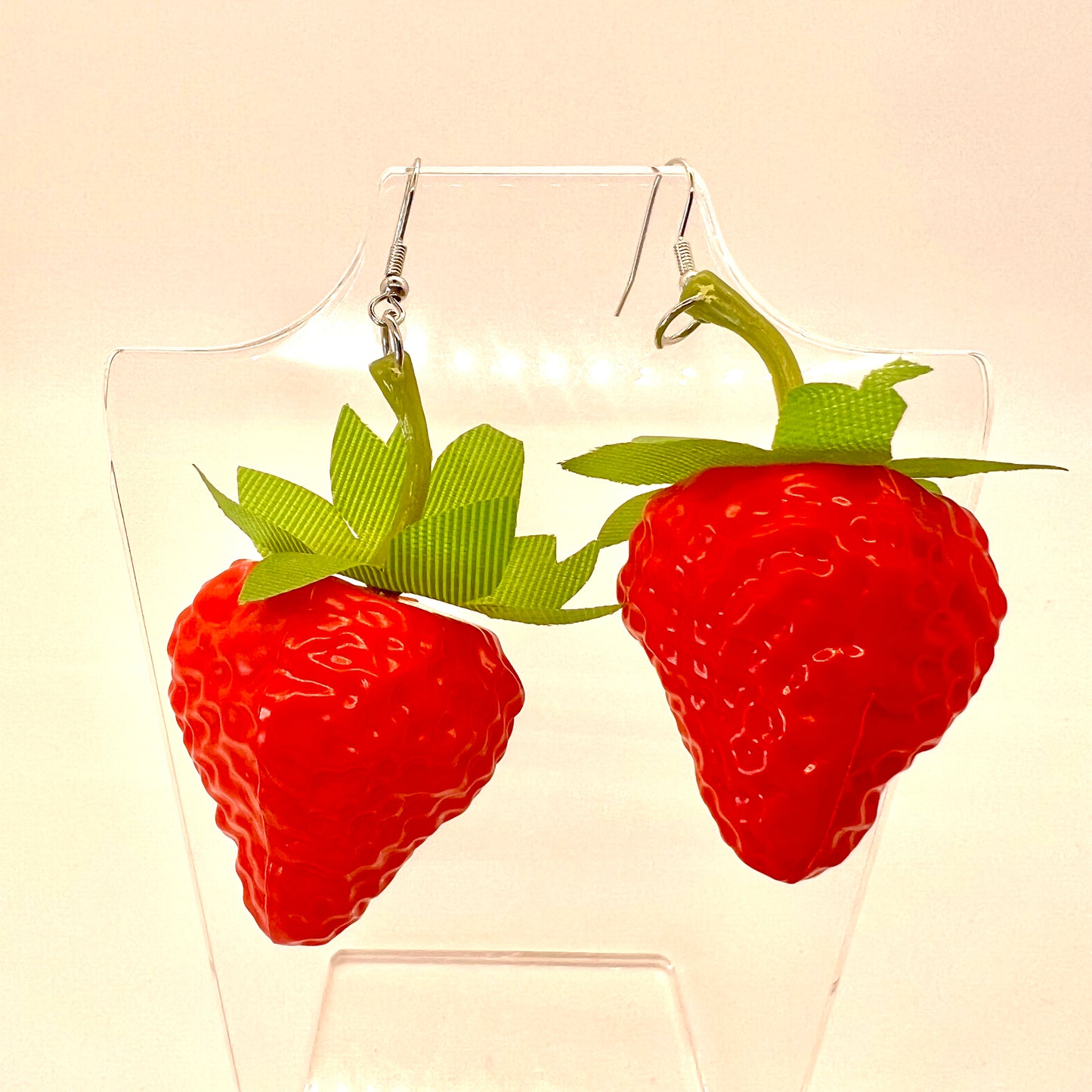 Large Strawberry Earrings