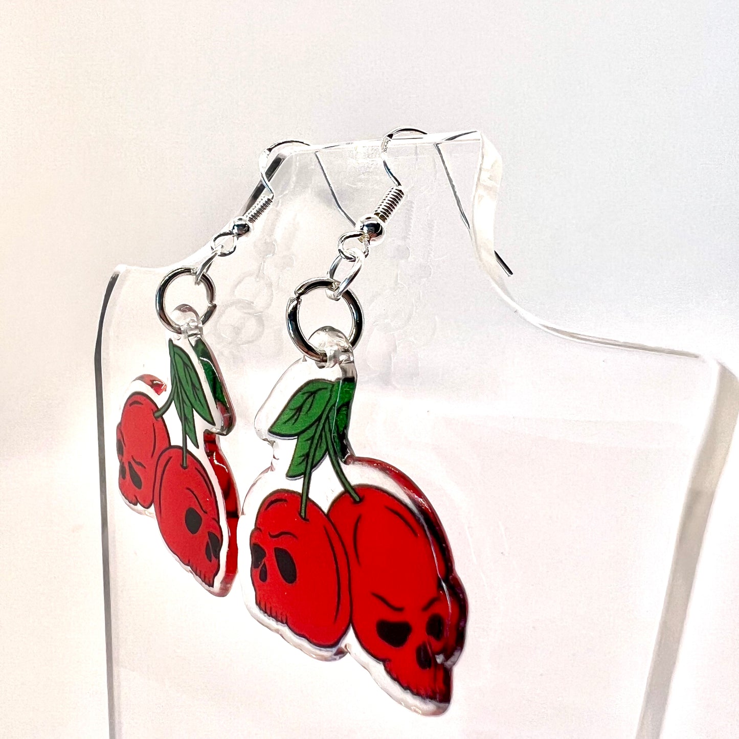 Cherry Skull Earrings