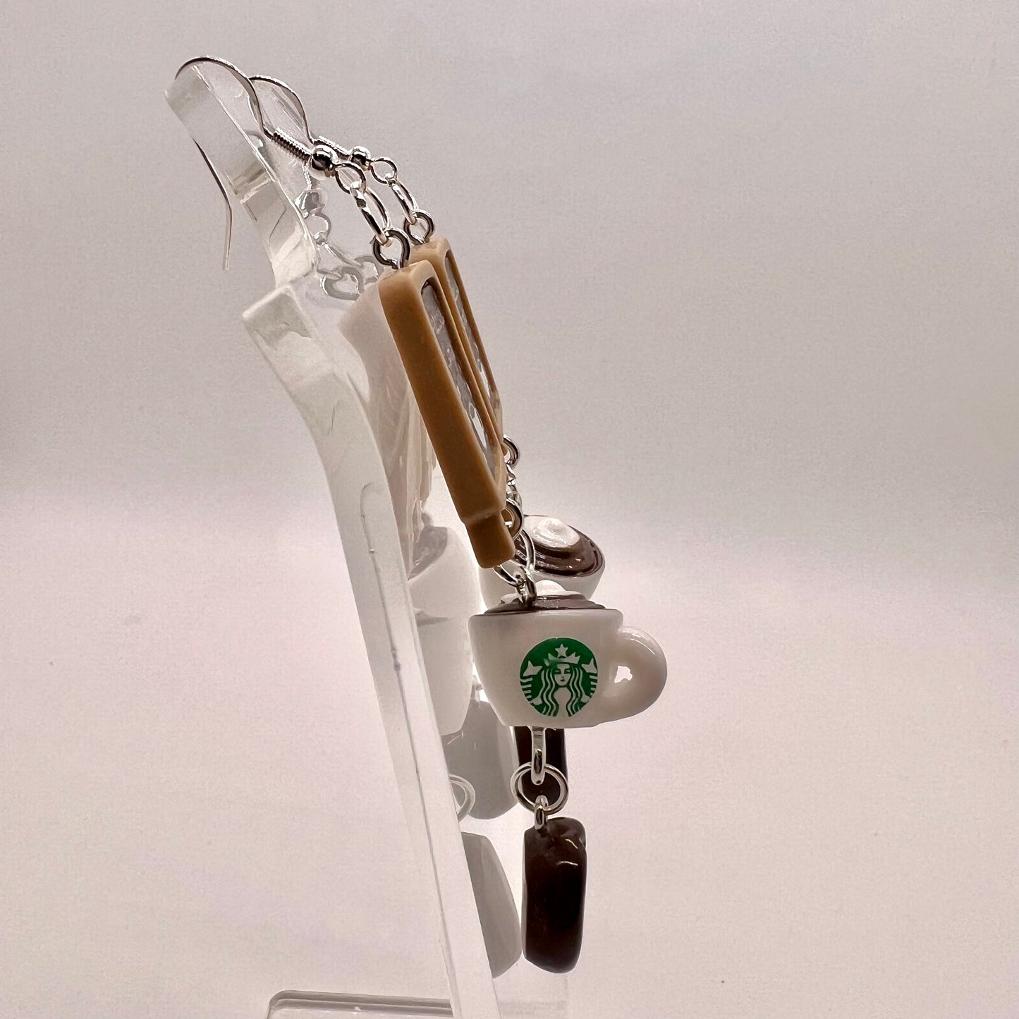Coffee Shop Chain Earrings