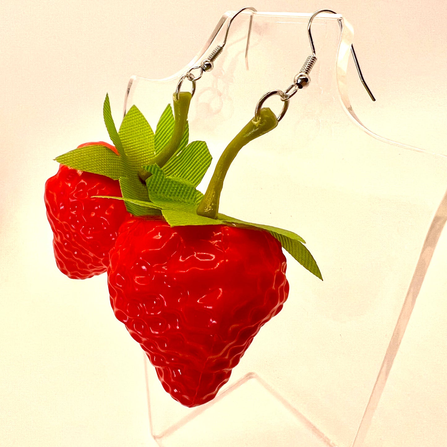 Large Strawberry Earrings