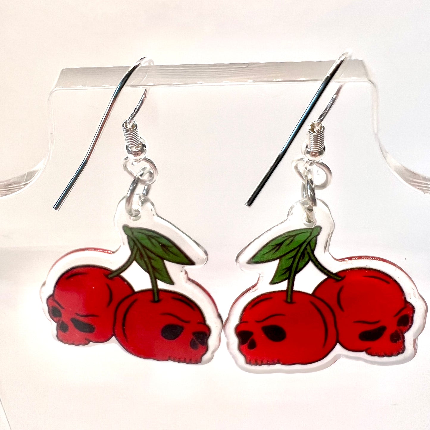 Cherry Skull Earrings