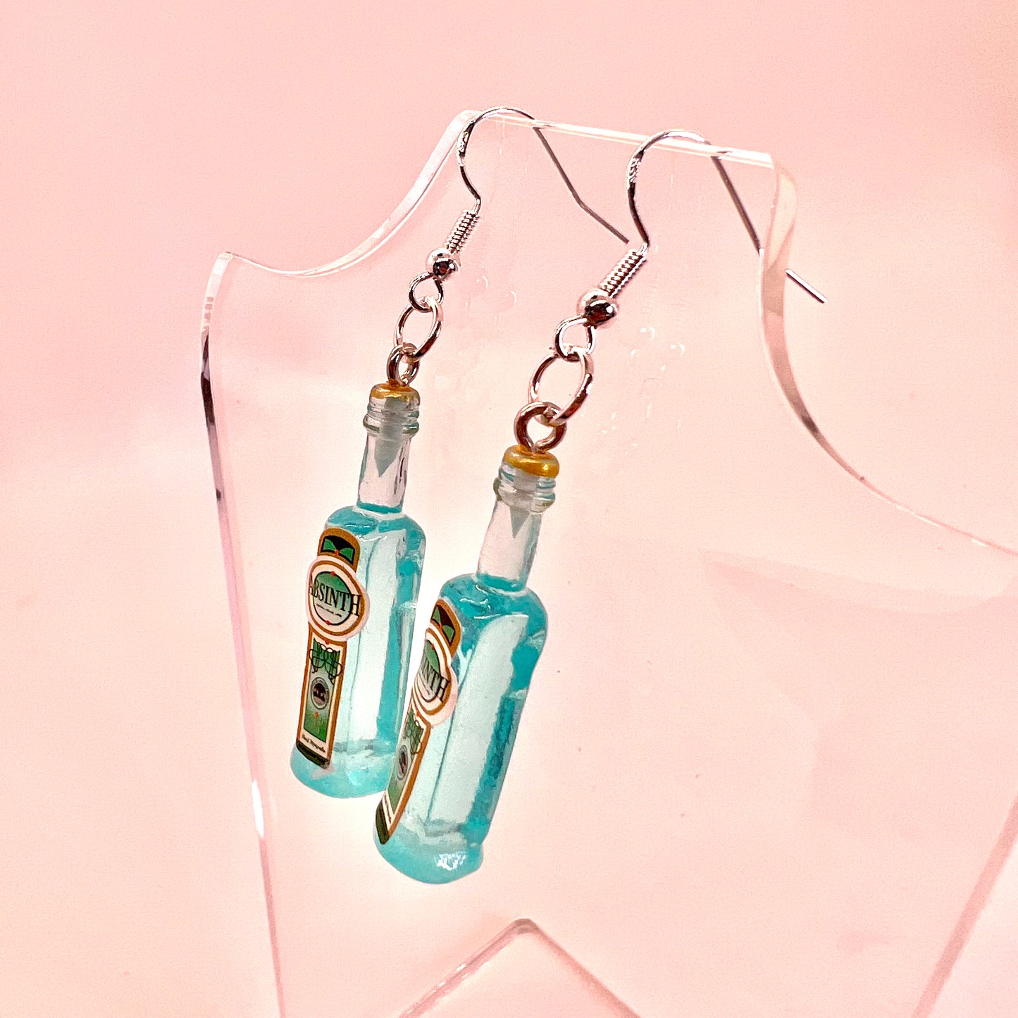 Absinth Bottle Earrings