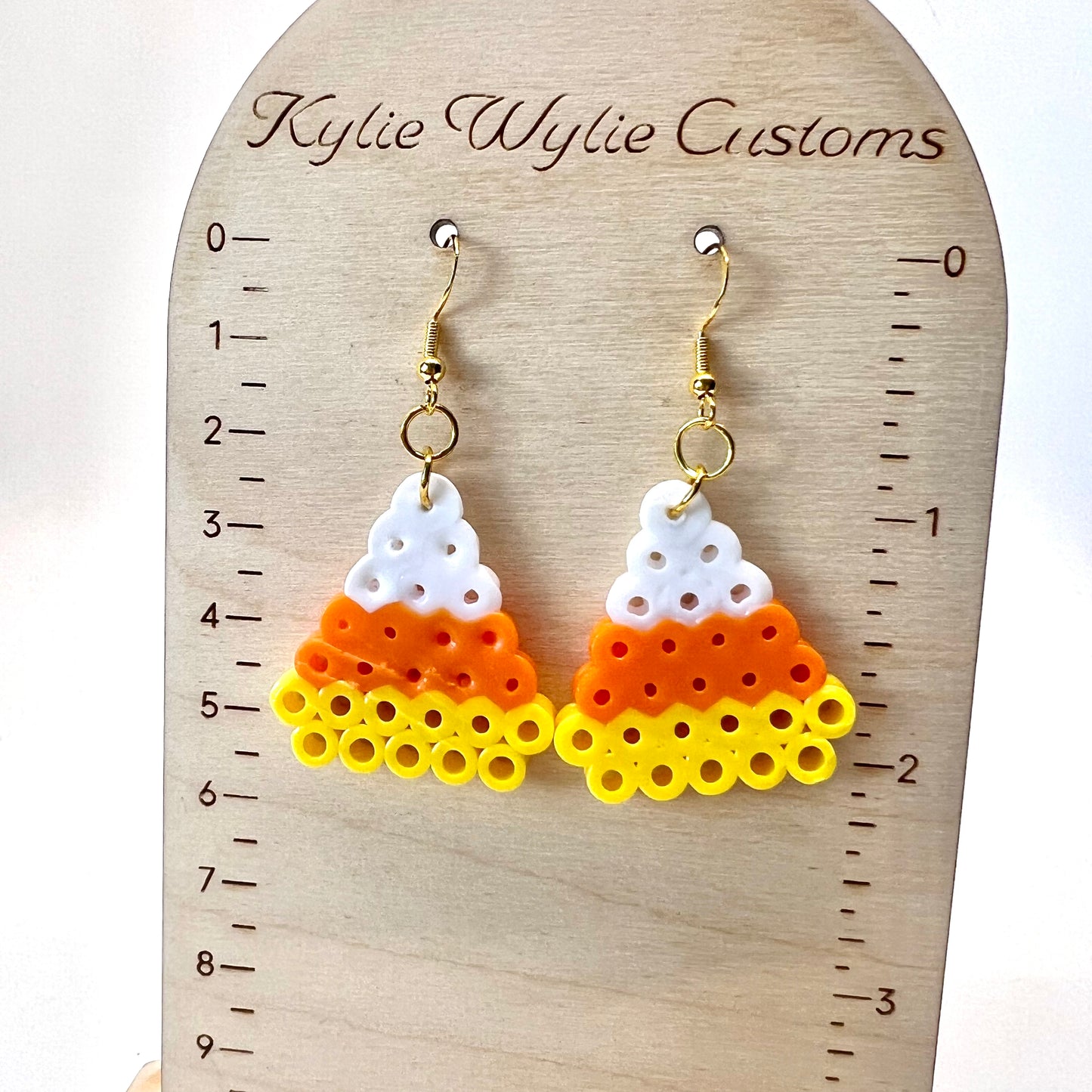 Melted Candy Corn Earrings