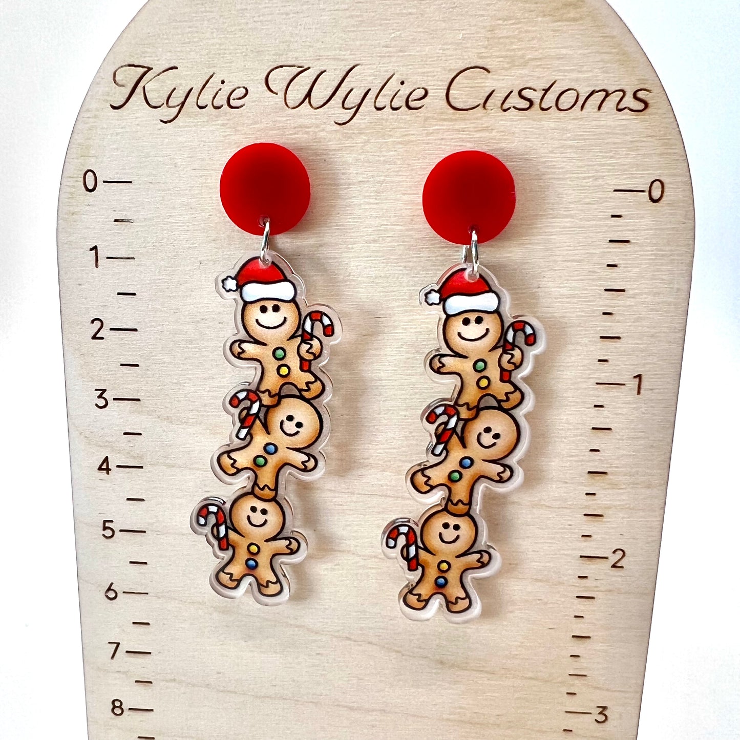 Gingerbread Chain Earrings