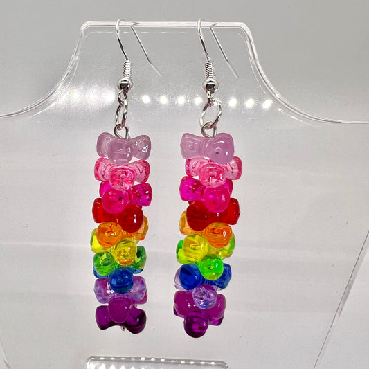 Rainbow Bead Earrings