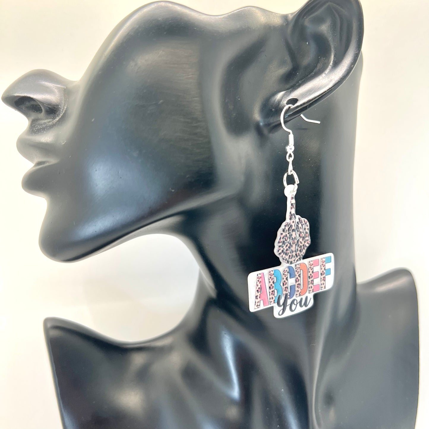 Angry ABC Earrings