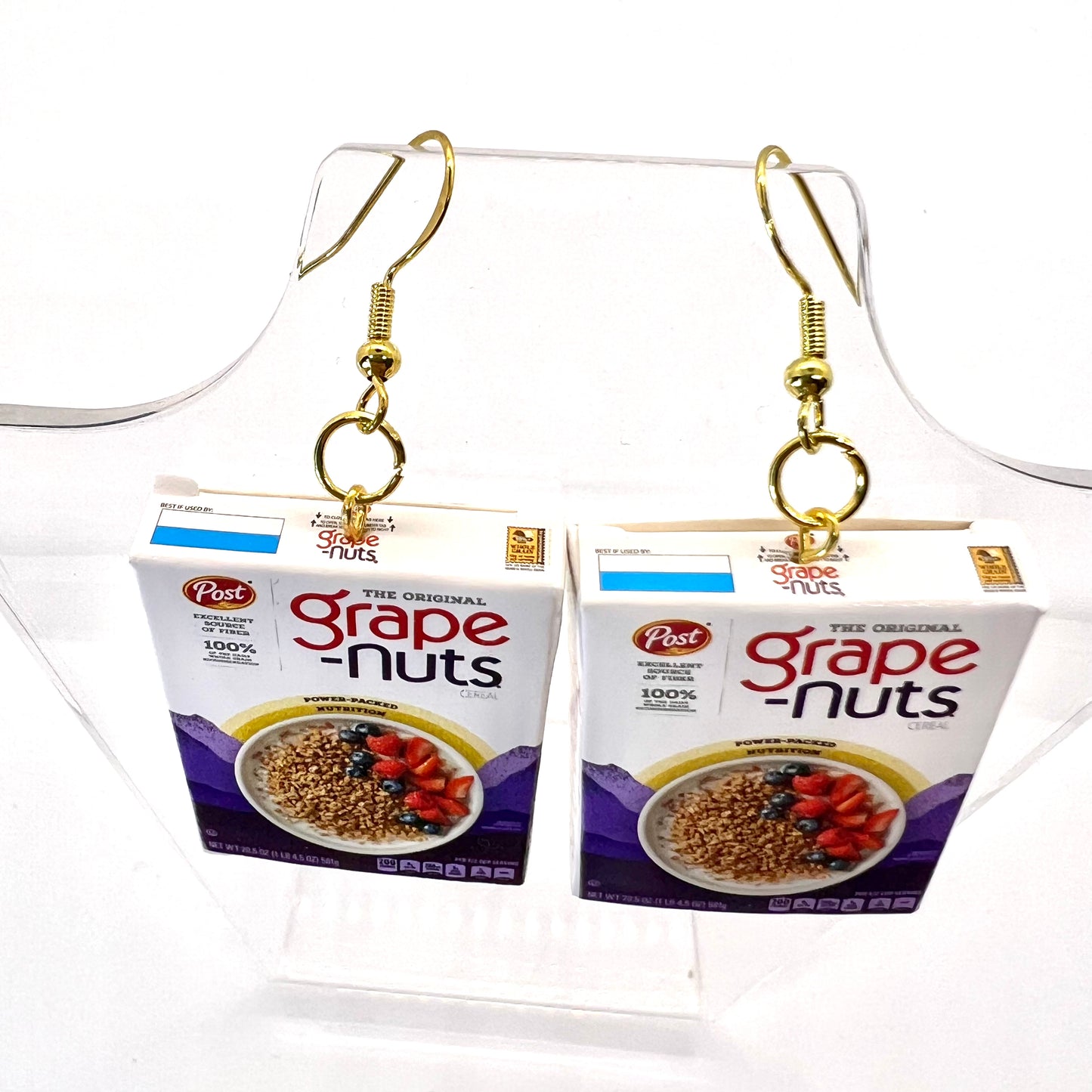 Grape Nuts Cereal Earrings