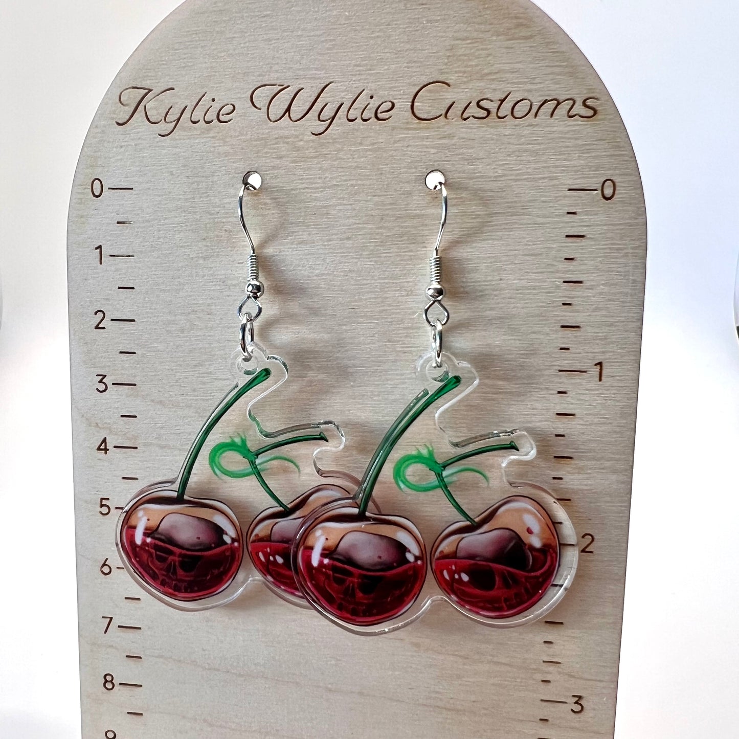 Cherry Skull Earrings