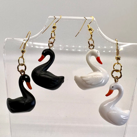 Swan Earrings