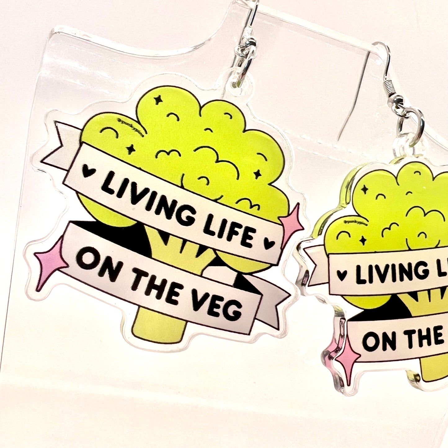Vegan Broccoli Earrings