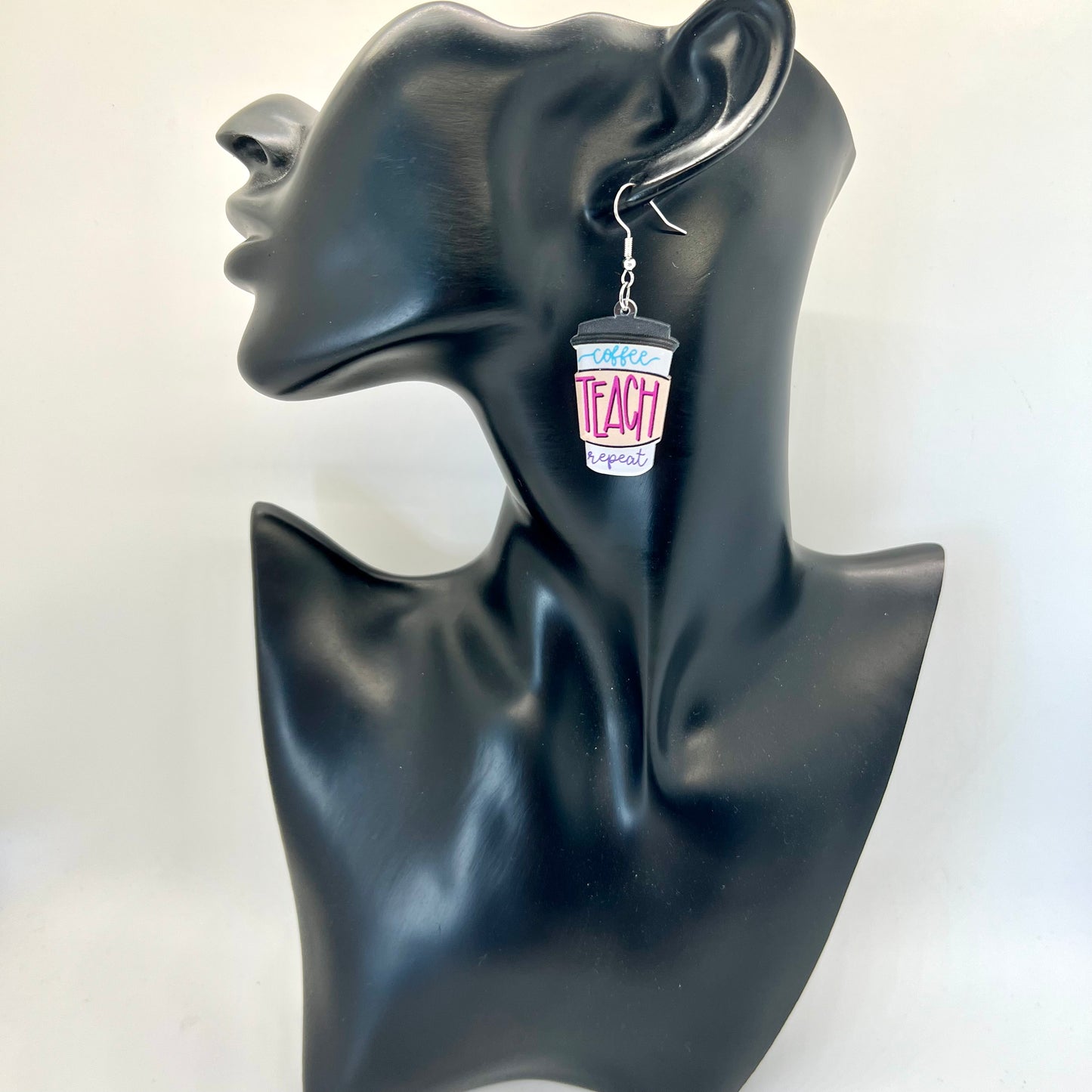 Coffee, Teach, Repeat Earrings