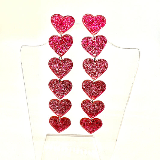 Heart Chain Earrings