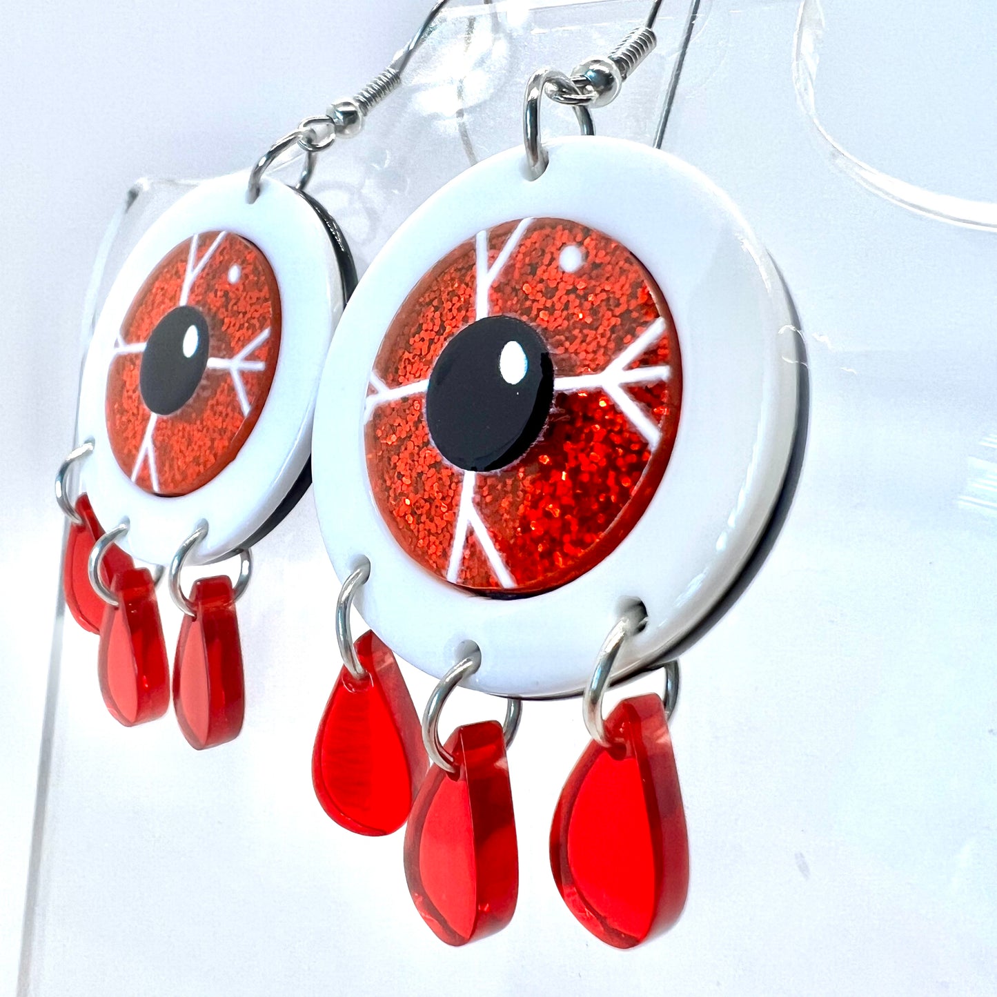 Red Eye Earrings
