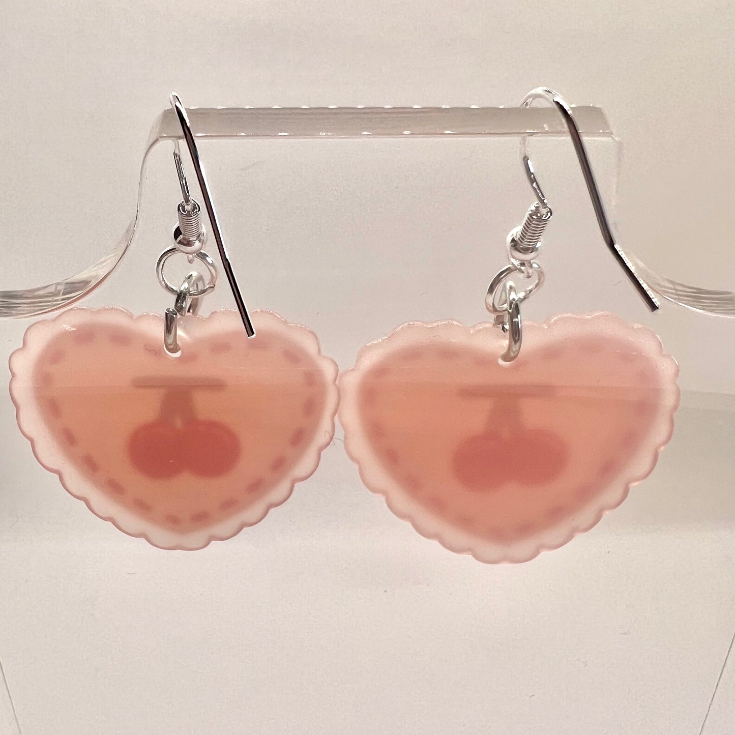 Cherry Heart Earrings