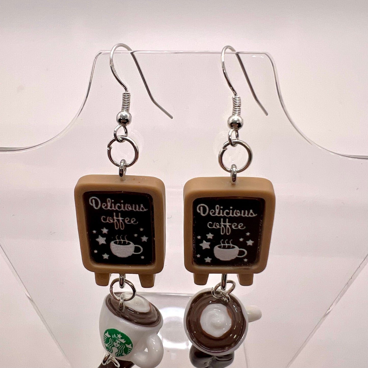 Coffee Shop Chain Earrings