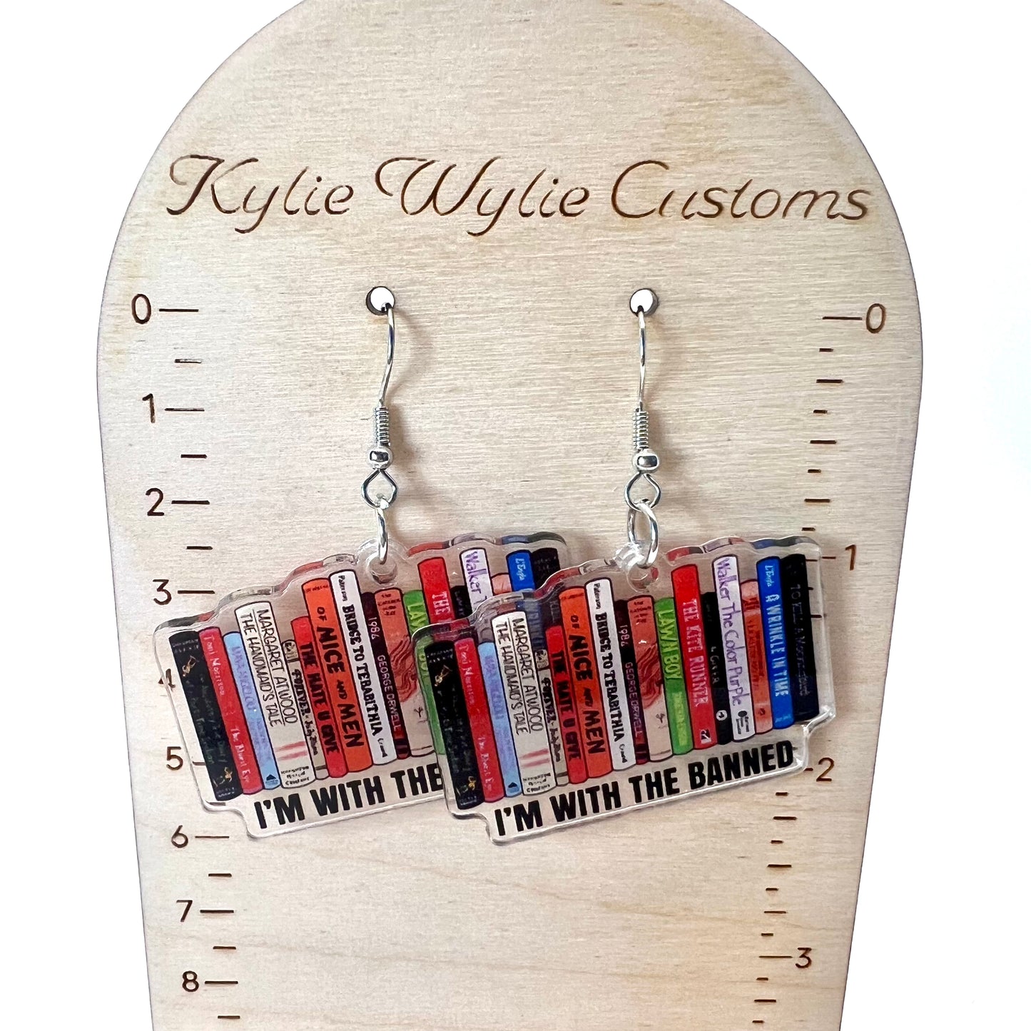 Banned Book Earrings