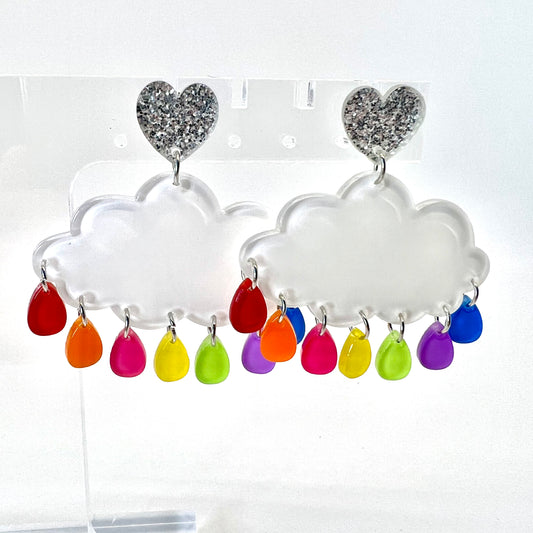 Rainbow Cloud Earrings