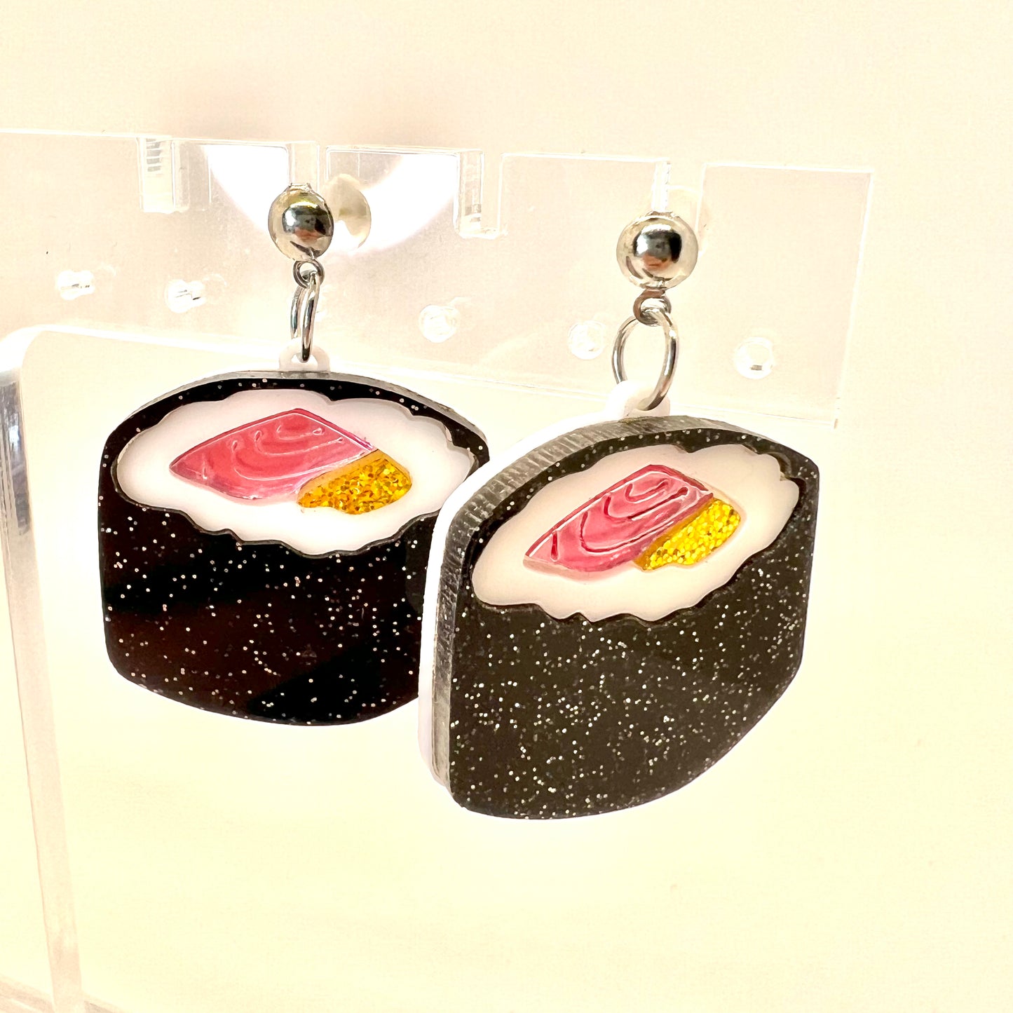 Glitter Sushi Earrings