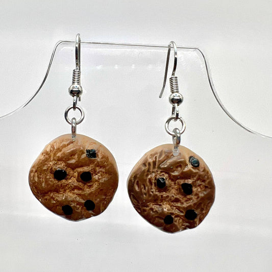 Chocolate Chip Cookie Earrings