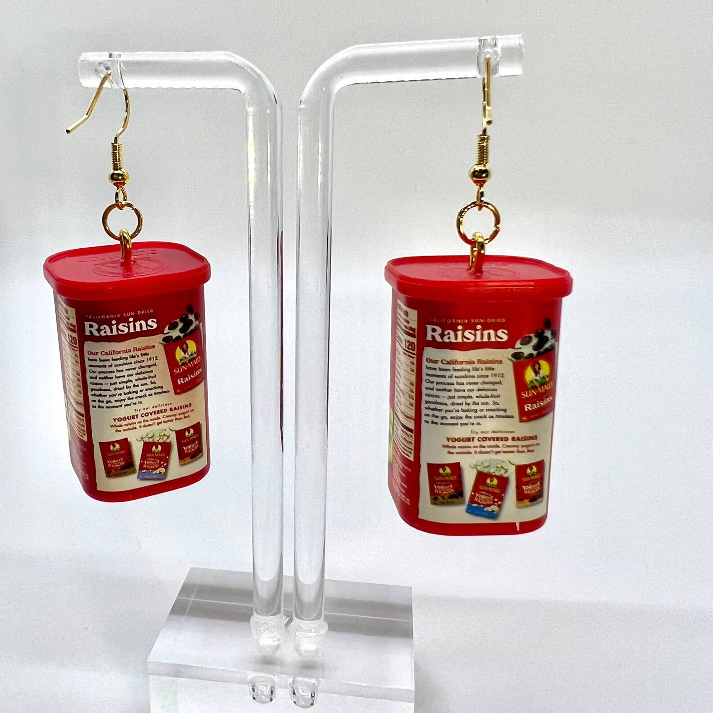 Sun Maid Raisin Earrings