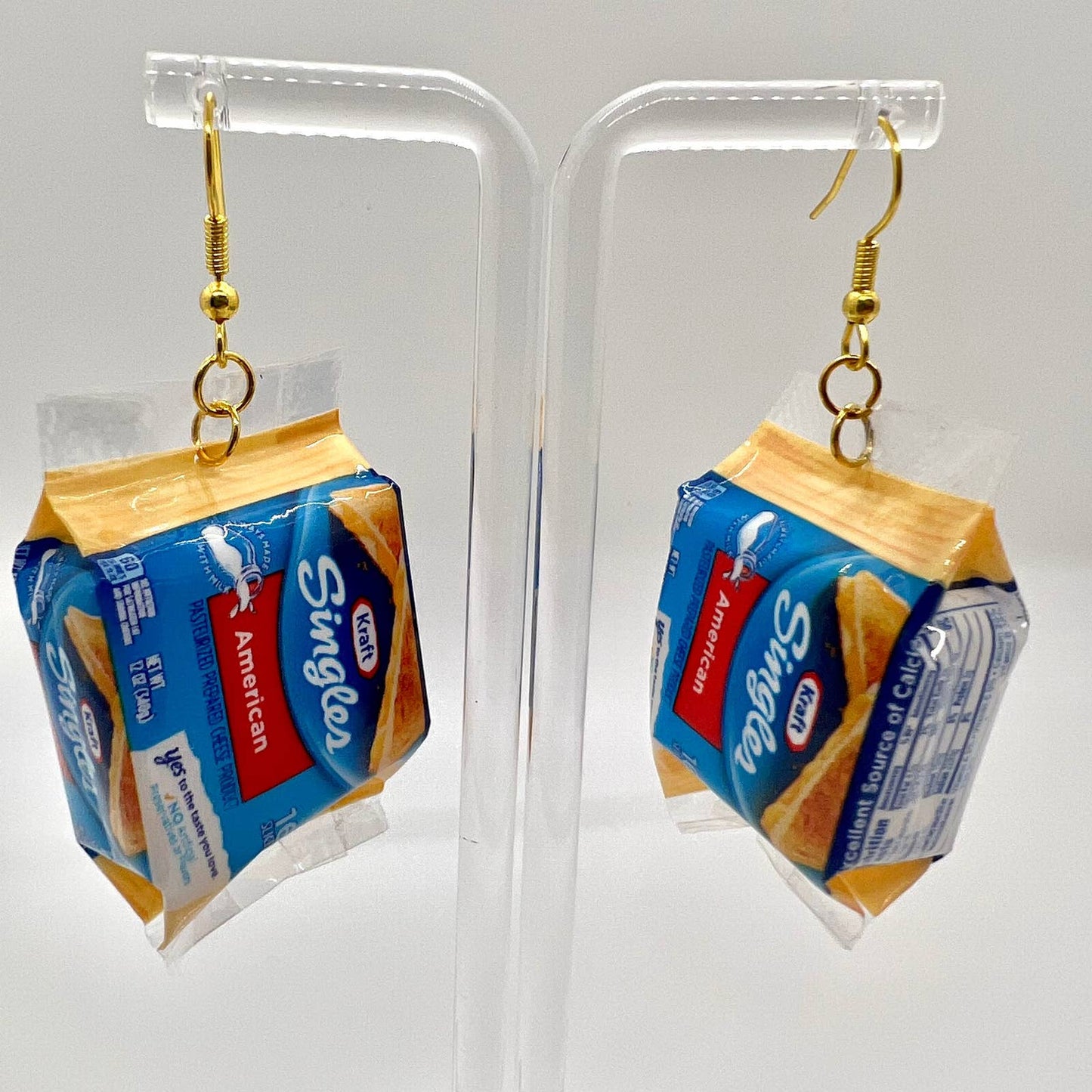 Kraft Cheese Earrings