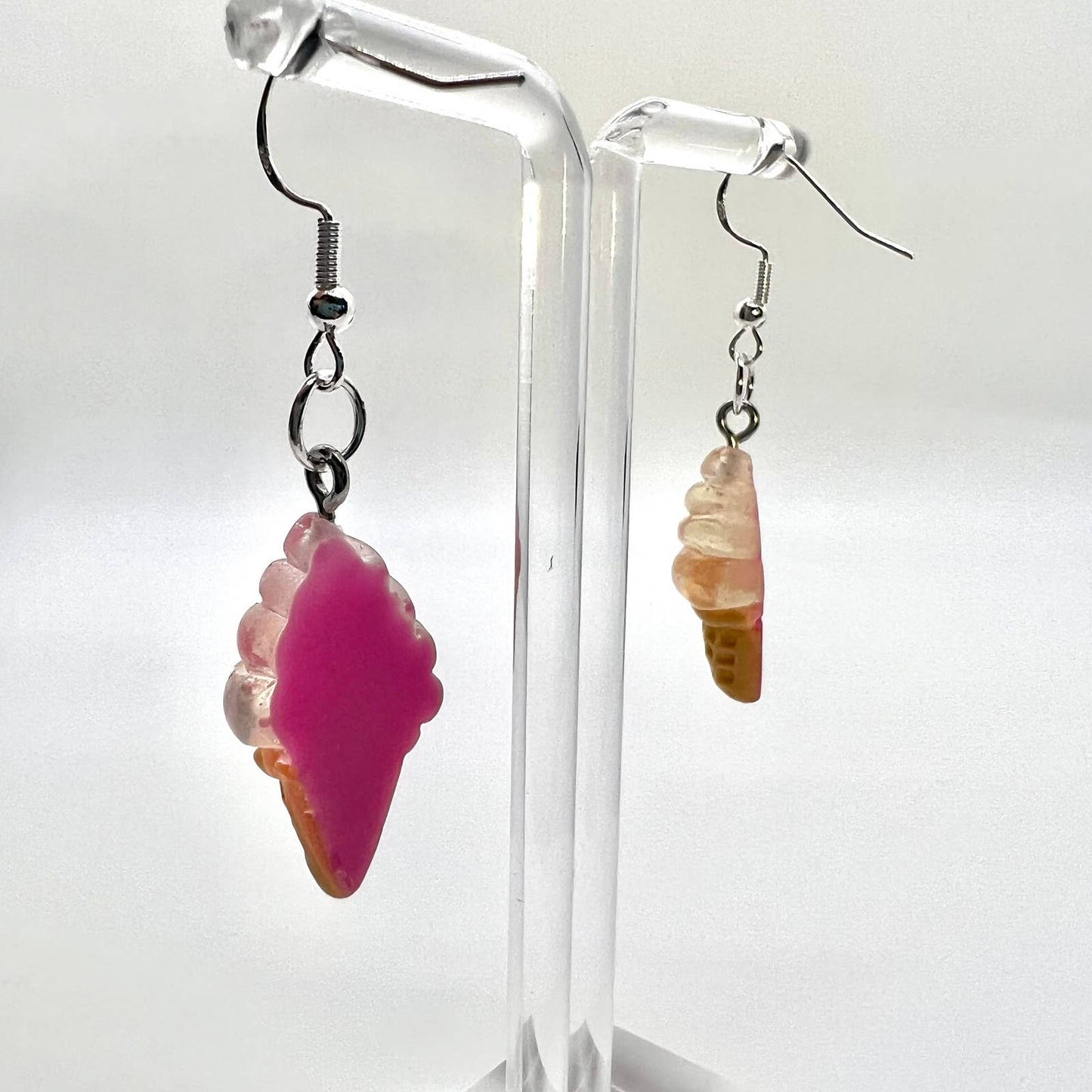 Pink Ice Cream Earrings