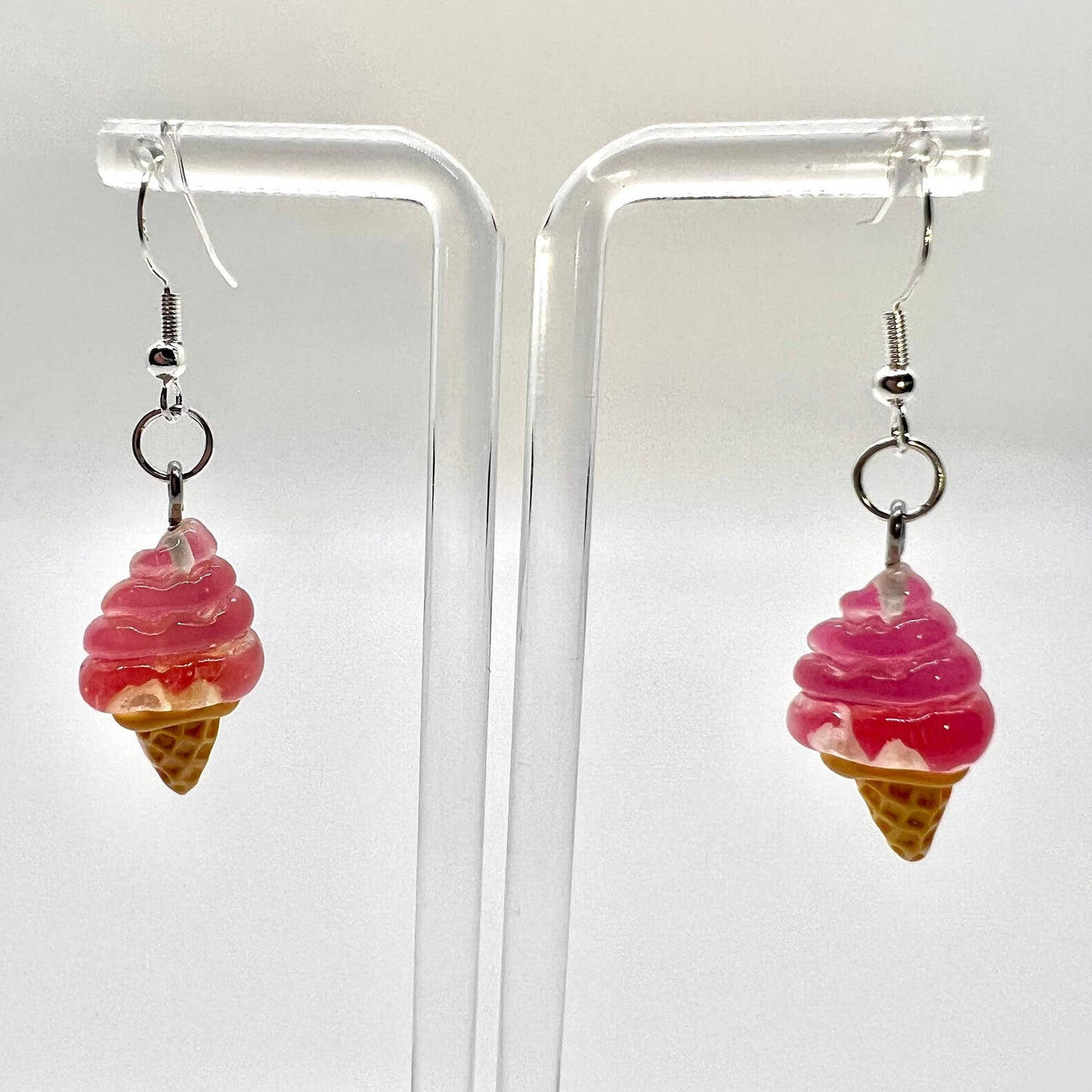 Pink Ice Cream Earrings