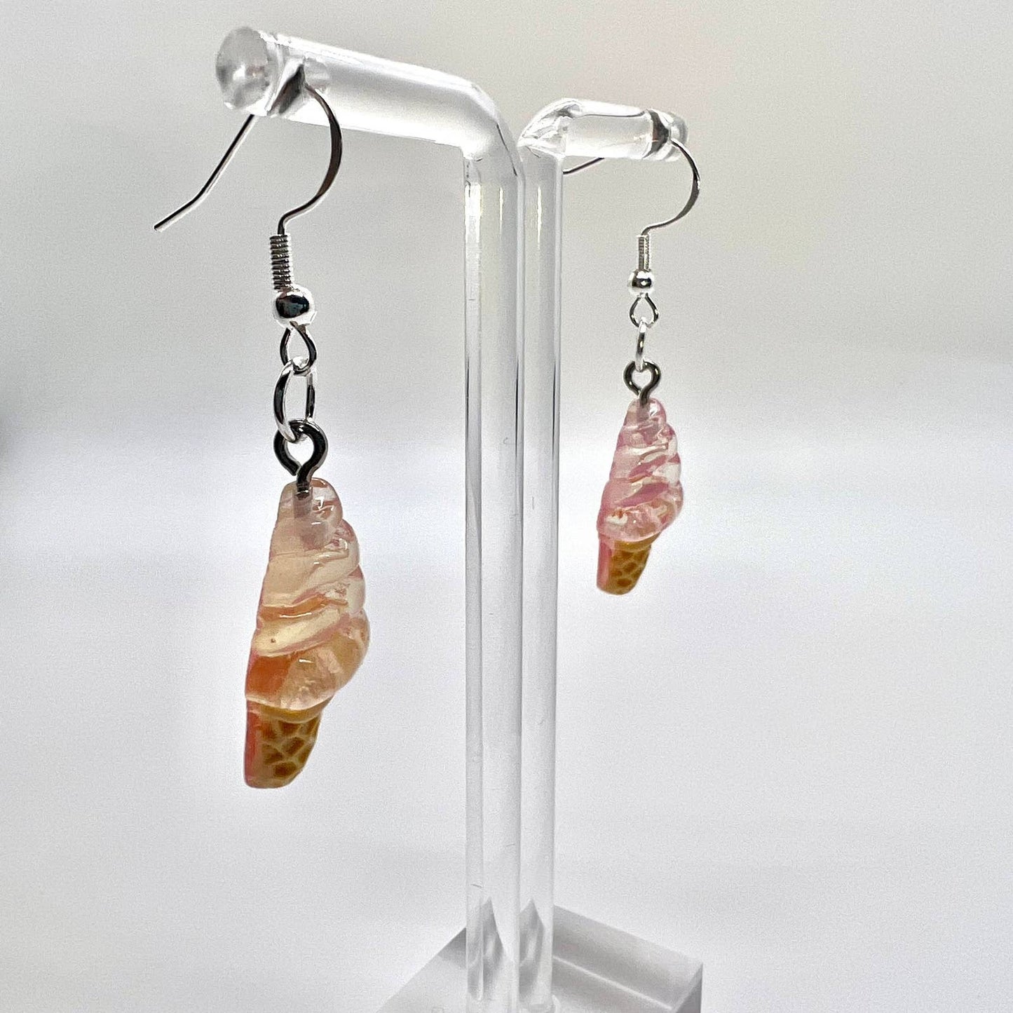 Pink Ice Cream Earrings