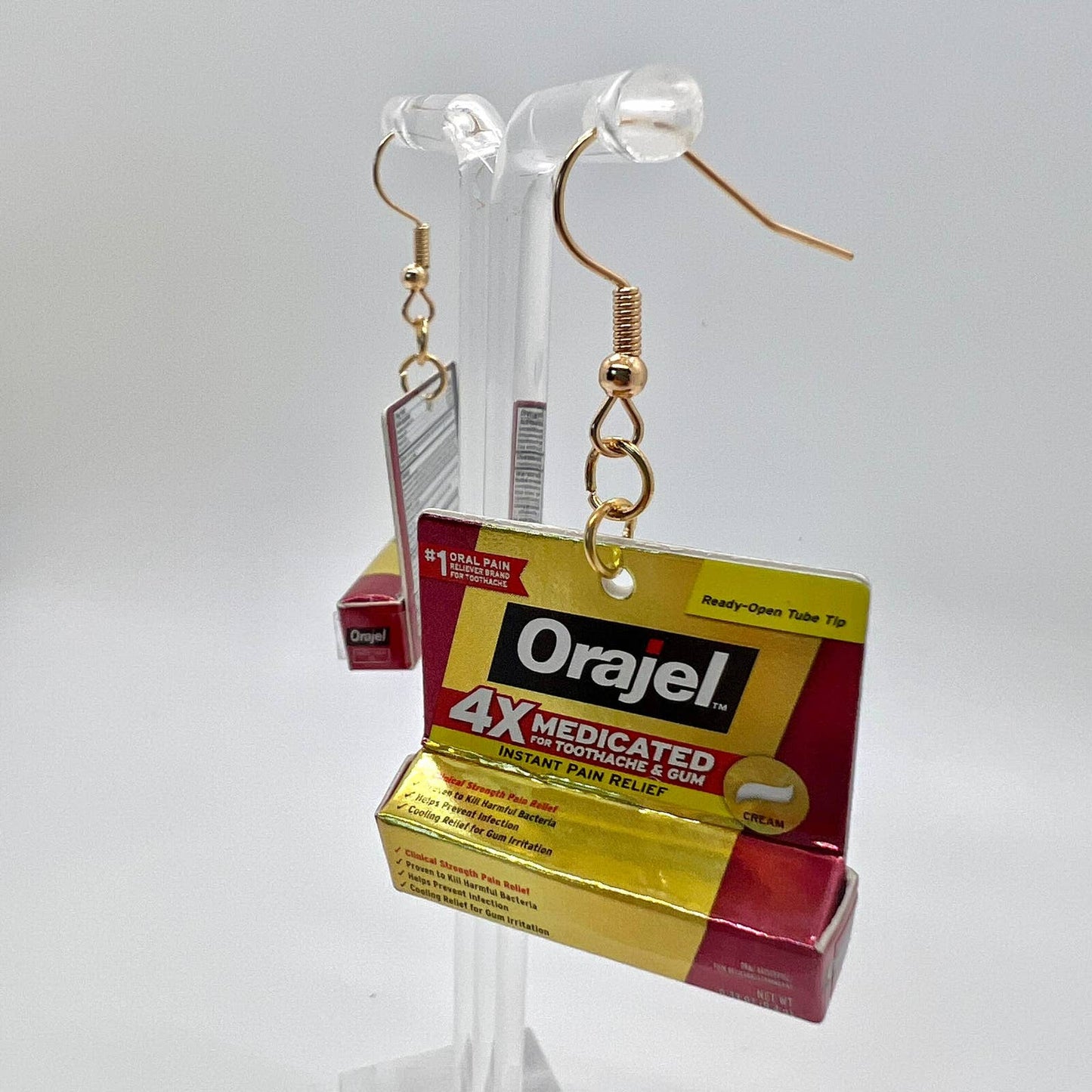 Toothpaste Earrings