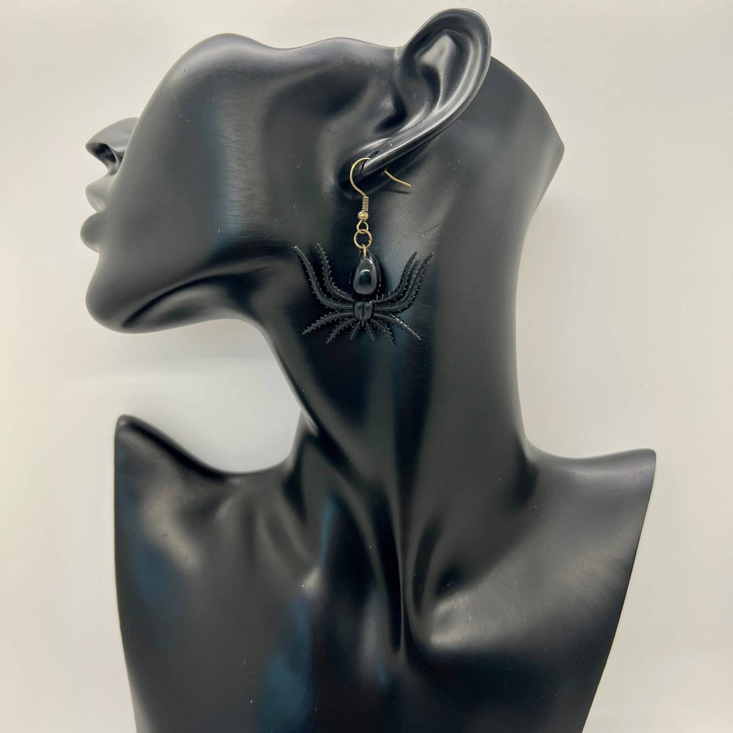 Black Spider Earrings