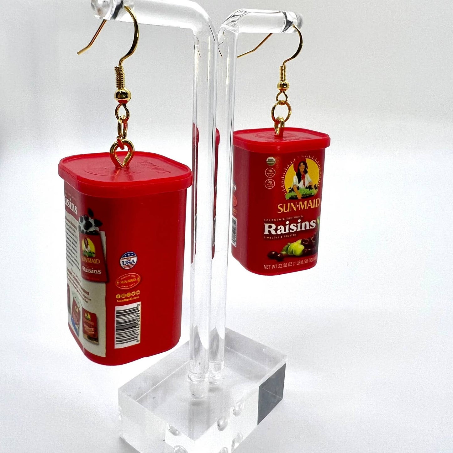 Sun Maid Raisin Earrings