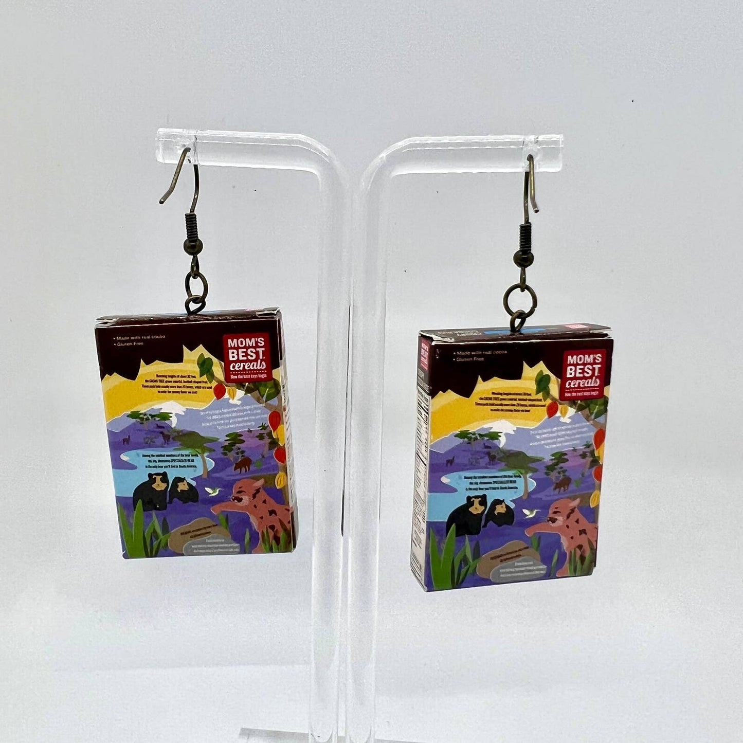 Cereal Box Earrings
