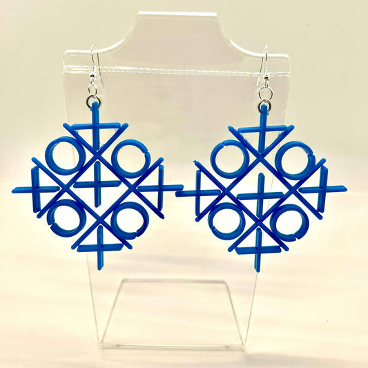 Tic Tac Toe Game Earrings