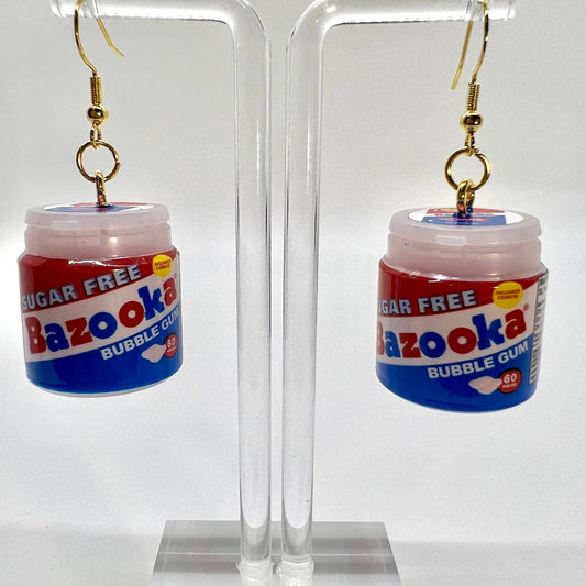 Bazooka Gum Earrings