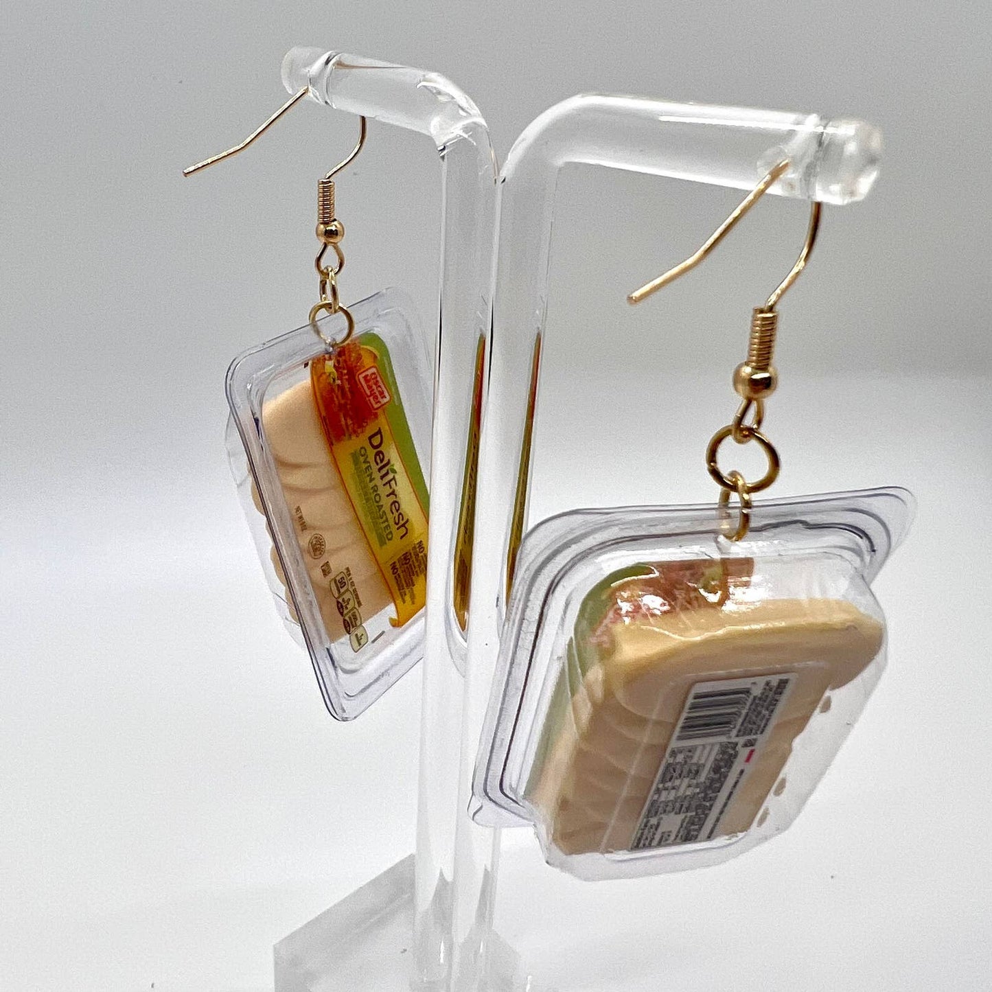 Sandwich Meat Earrings
