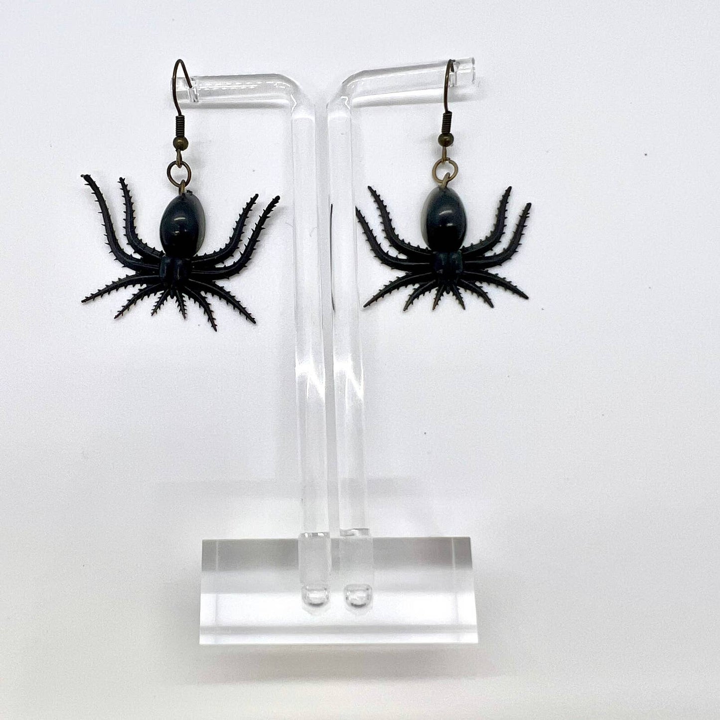 Black Spider Earrings