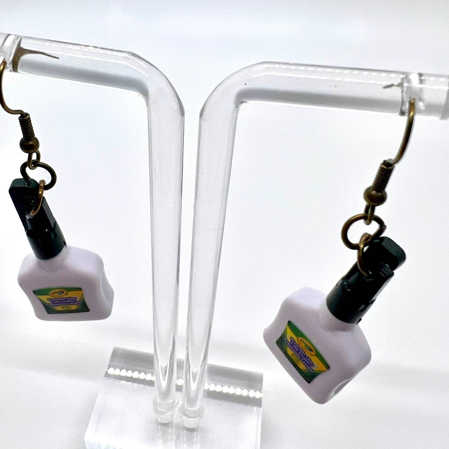 Crayola Glue Bottle Earrings