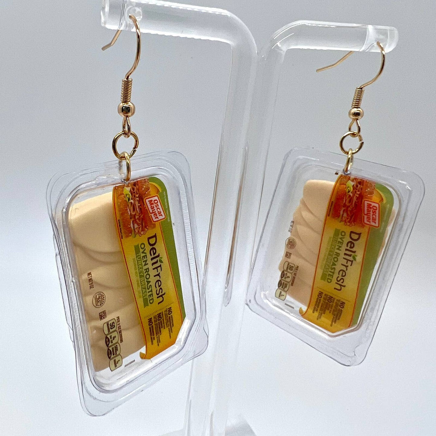 Sandwich Meat Earrings