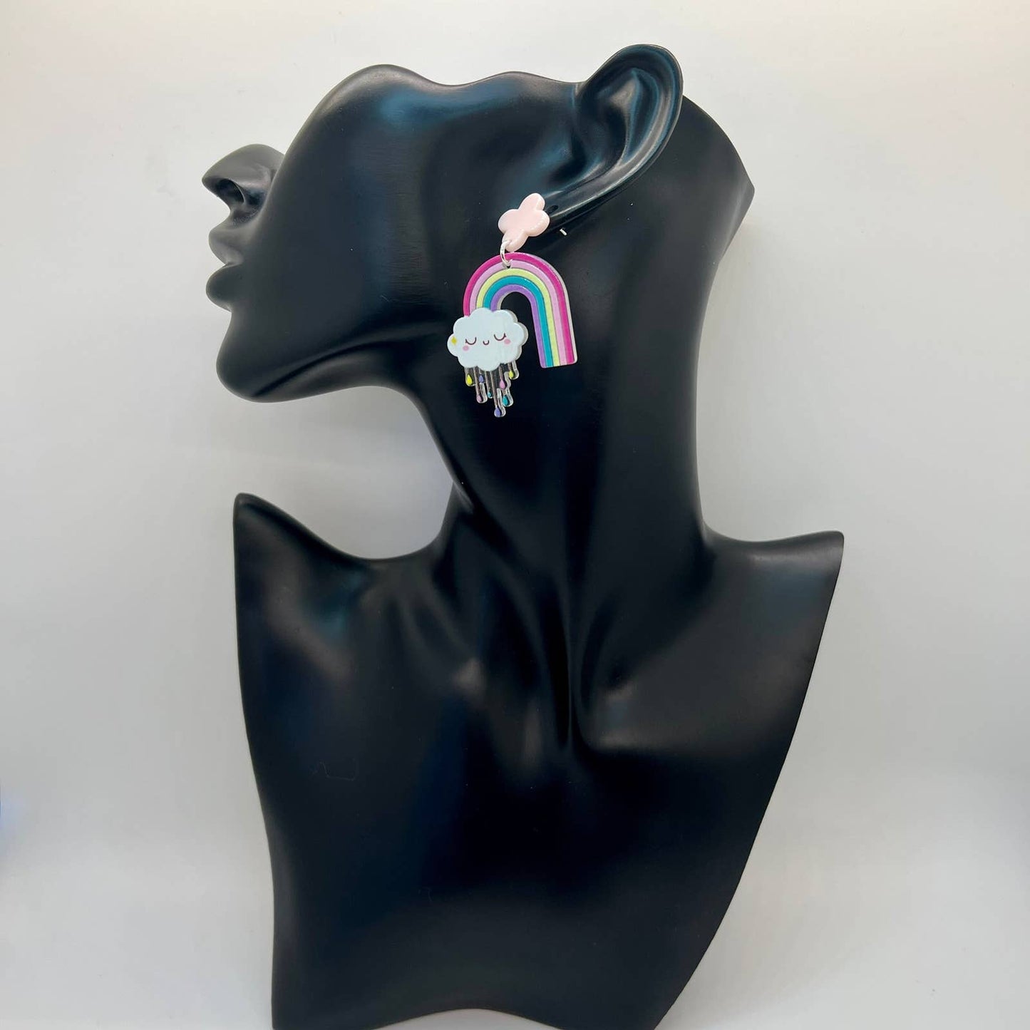 Rainbow Rain Cloud Earrings