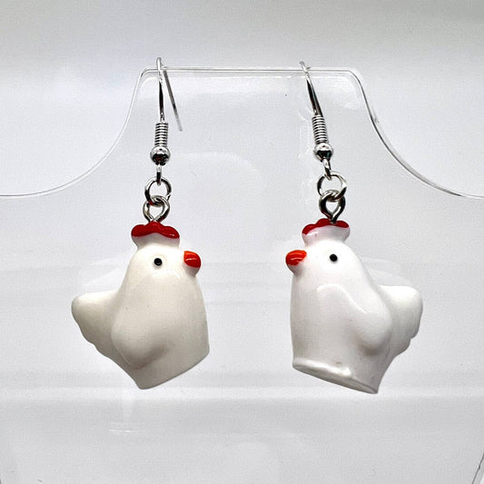Chicken Earrings