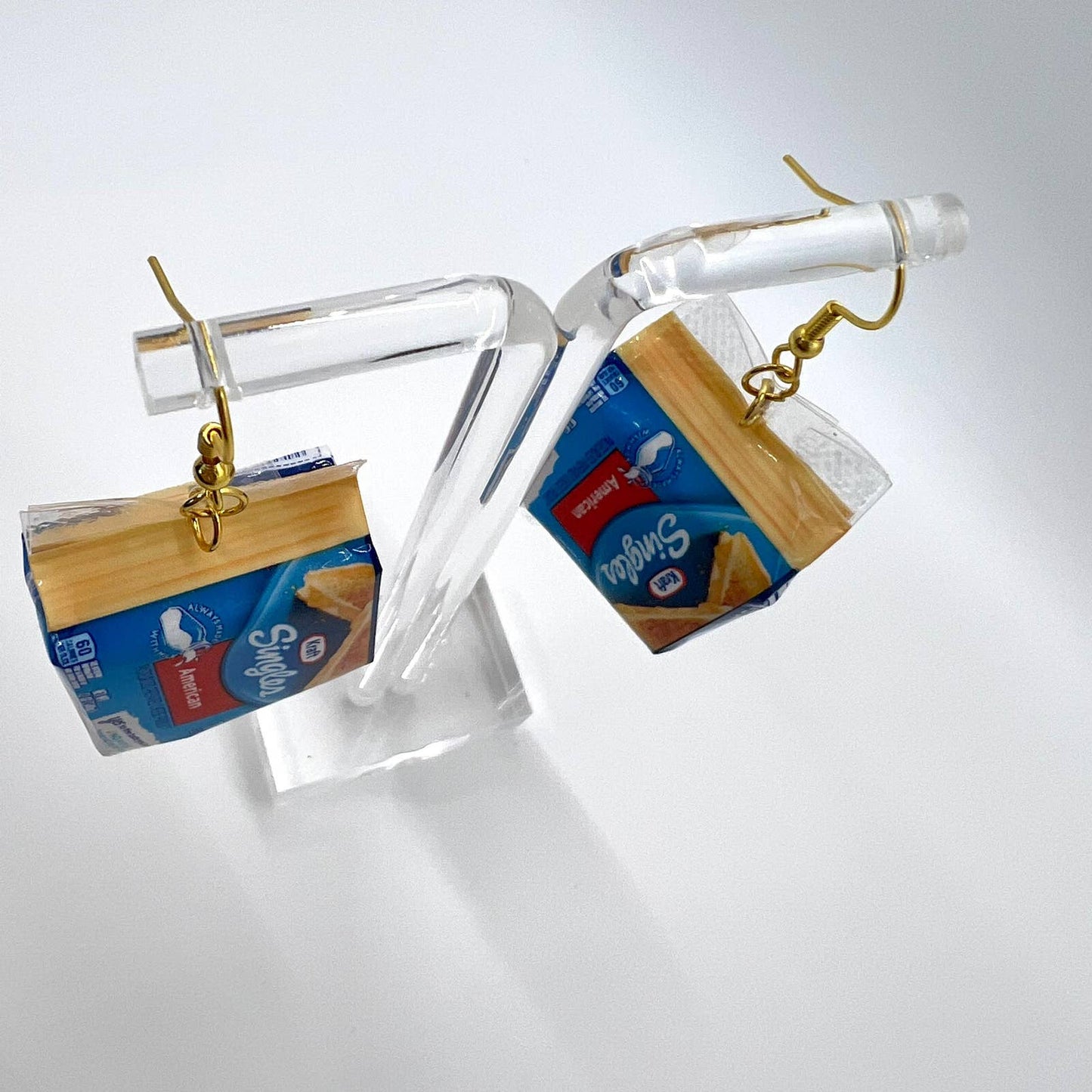 Kraft Cheese Earrings