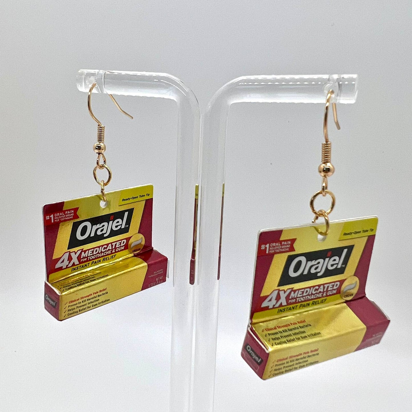 Toothpaste Earrings
