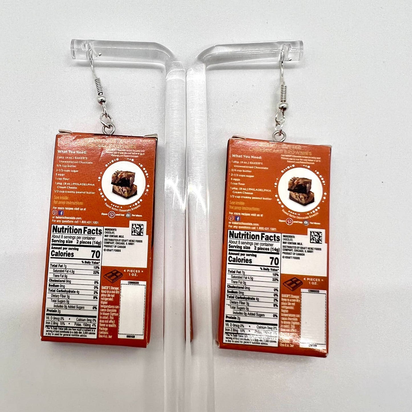 Bakers Chocolate Earrings