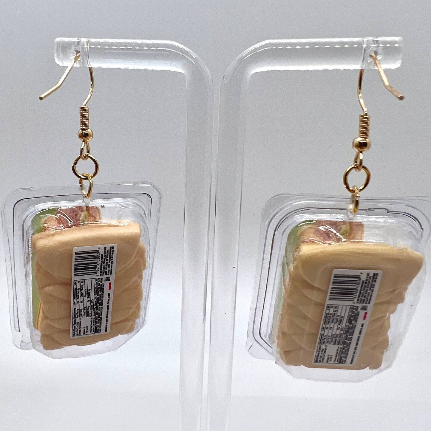 Sandwich Meat Earrings