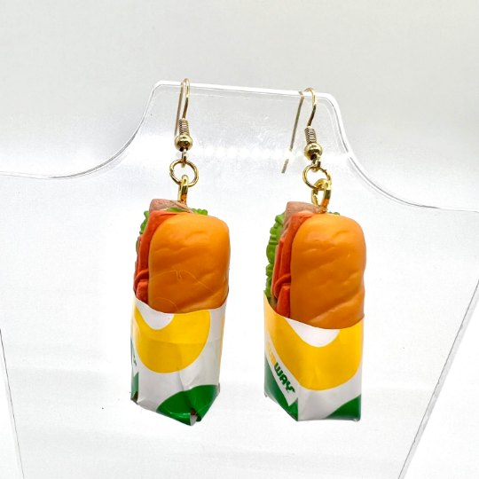 Subway Sandwich Earrings