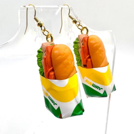 Subway Sandwich Earrings